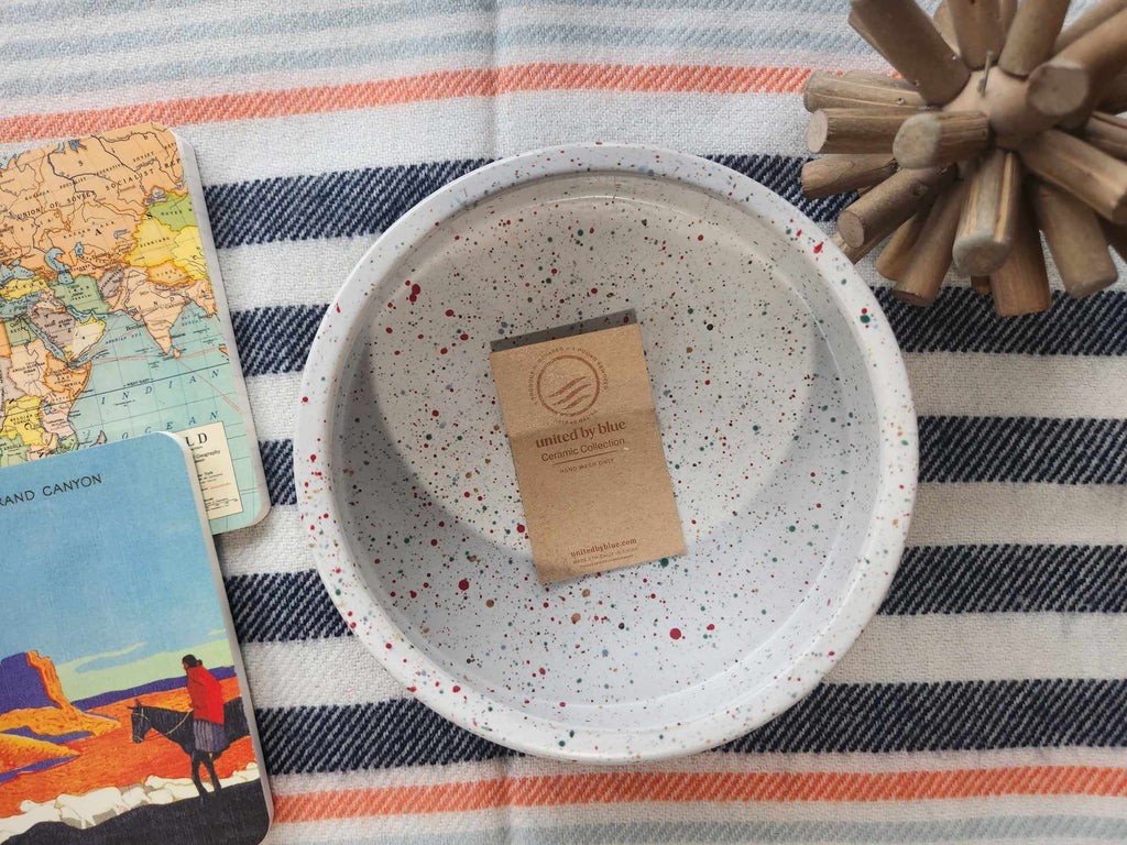 United by Blue Stoneware Dog Bowl