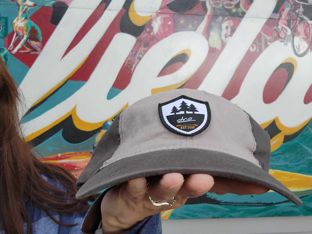 DNA Logo Vintage Cotton Cap- Brown/Khaki