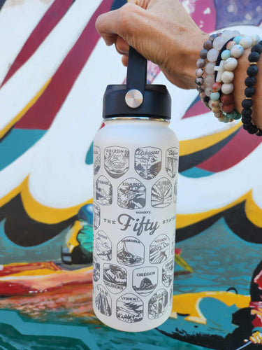 Wondery 50 States Bucket List Bottle - 32 oz