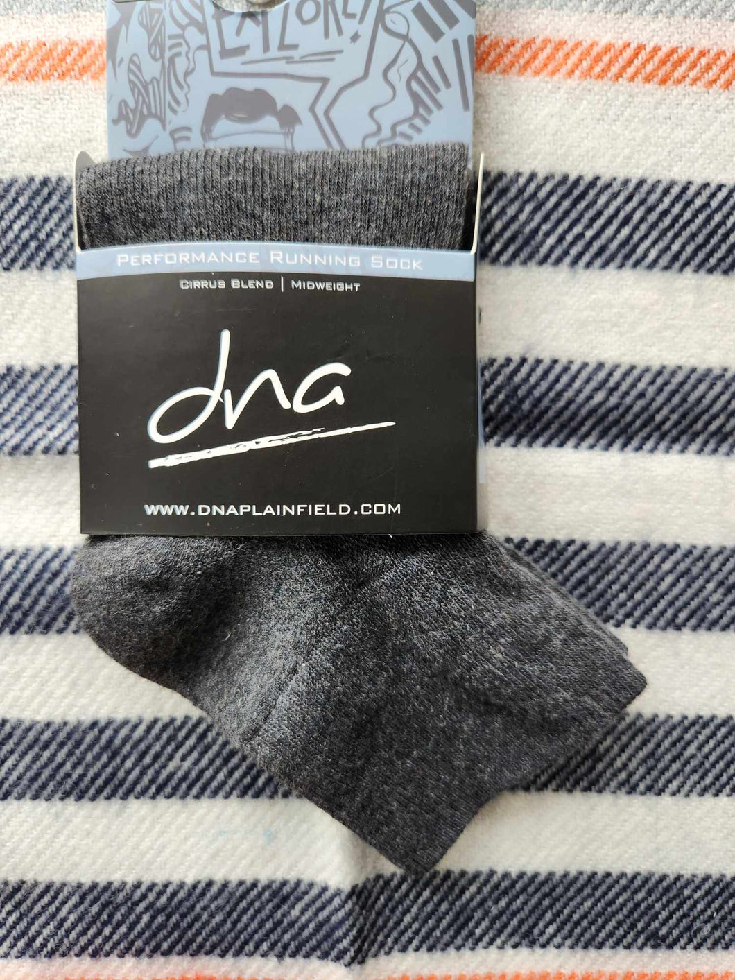 DNA Performance Running Sock- Quarter Gray