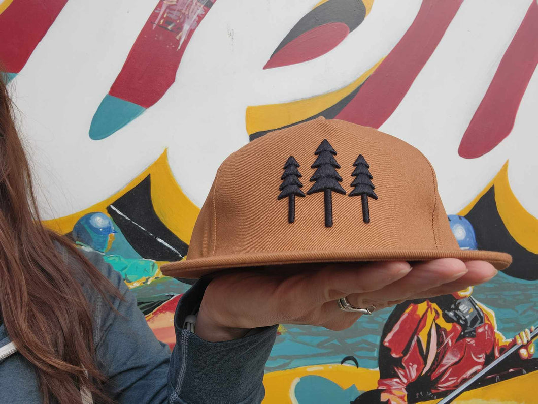 The Montana Scene Pine Tree Trucker Cap