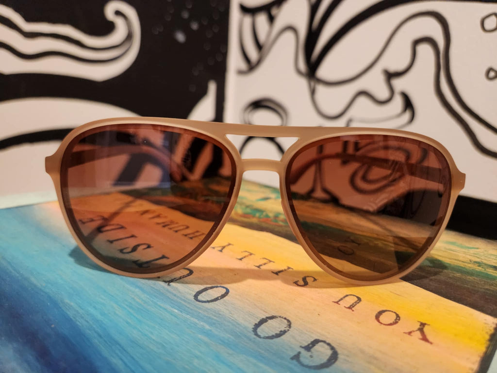 Goodr Aviator Sunglasses- Purple's Midlife Crisis