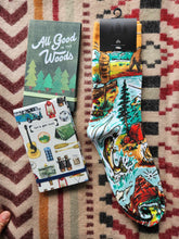 Load image into Gallery viewer, The Montana Scene Pine Tree Crew Sock