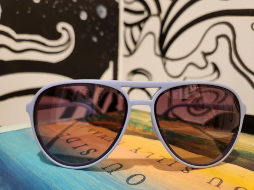 Goodr Aviator Sunglasses- Moonlight Charging Station