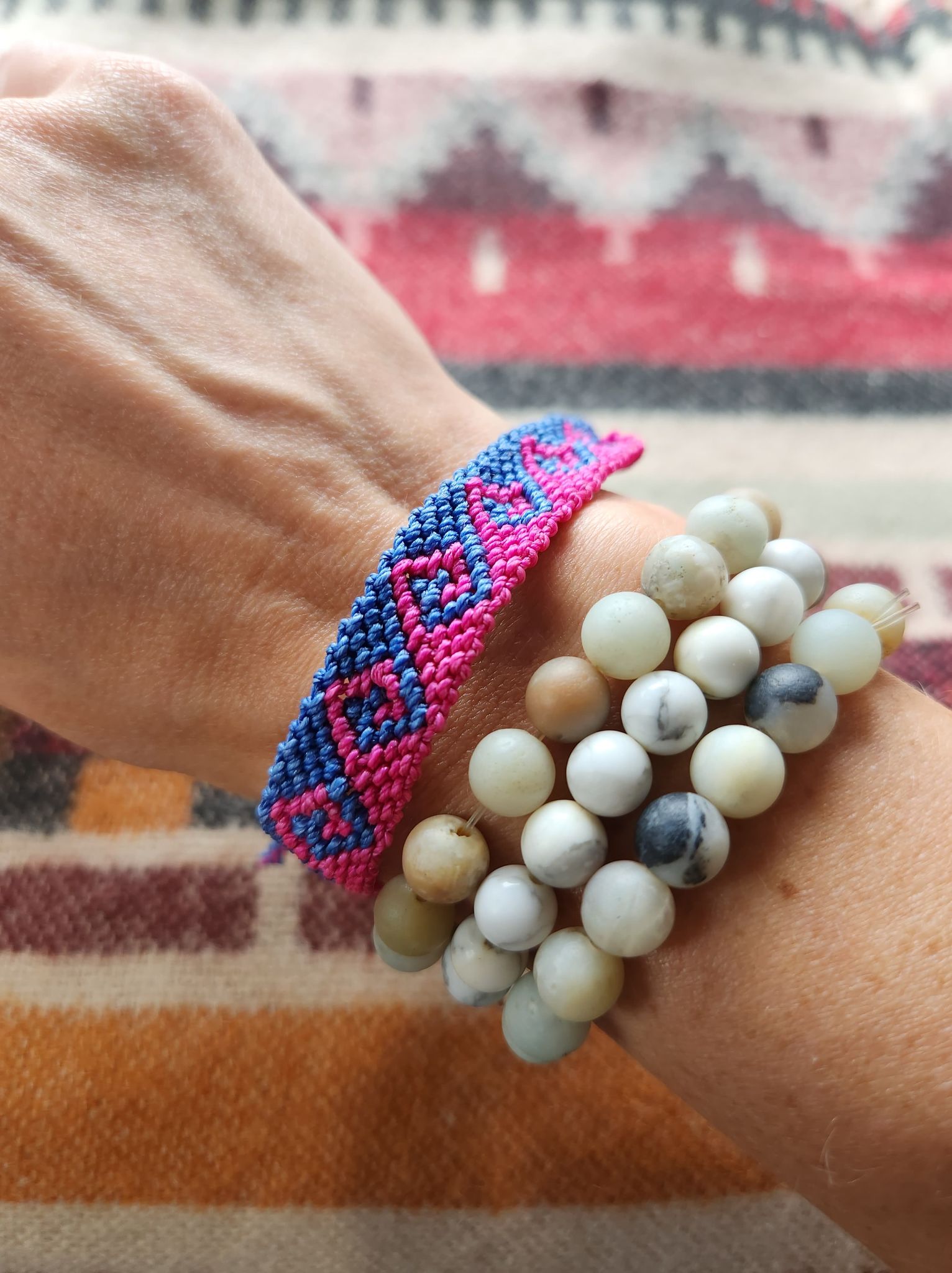 bali-beads-bracelets-stretches-beige-handmade-jewelry | Flickr